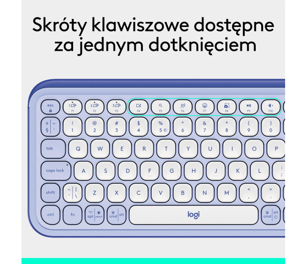 LOGITECH POP ICON Keys lilac 920-013074 - 1276196 - zdjęcie 14